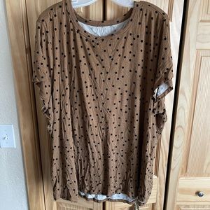 Plus Size Tunic Tee -4x- polka-dot